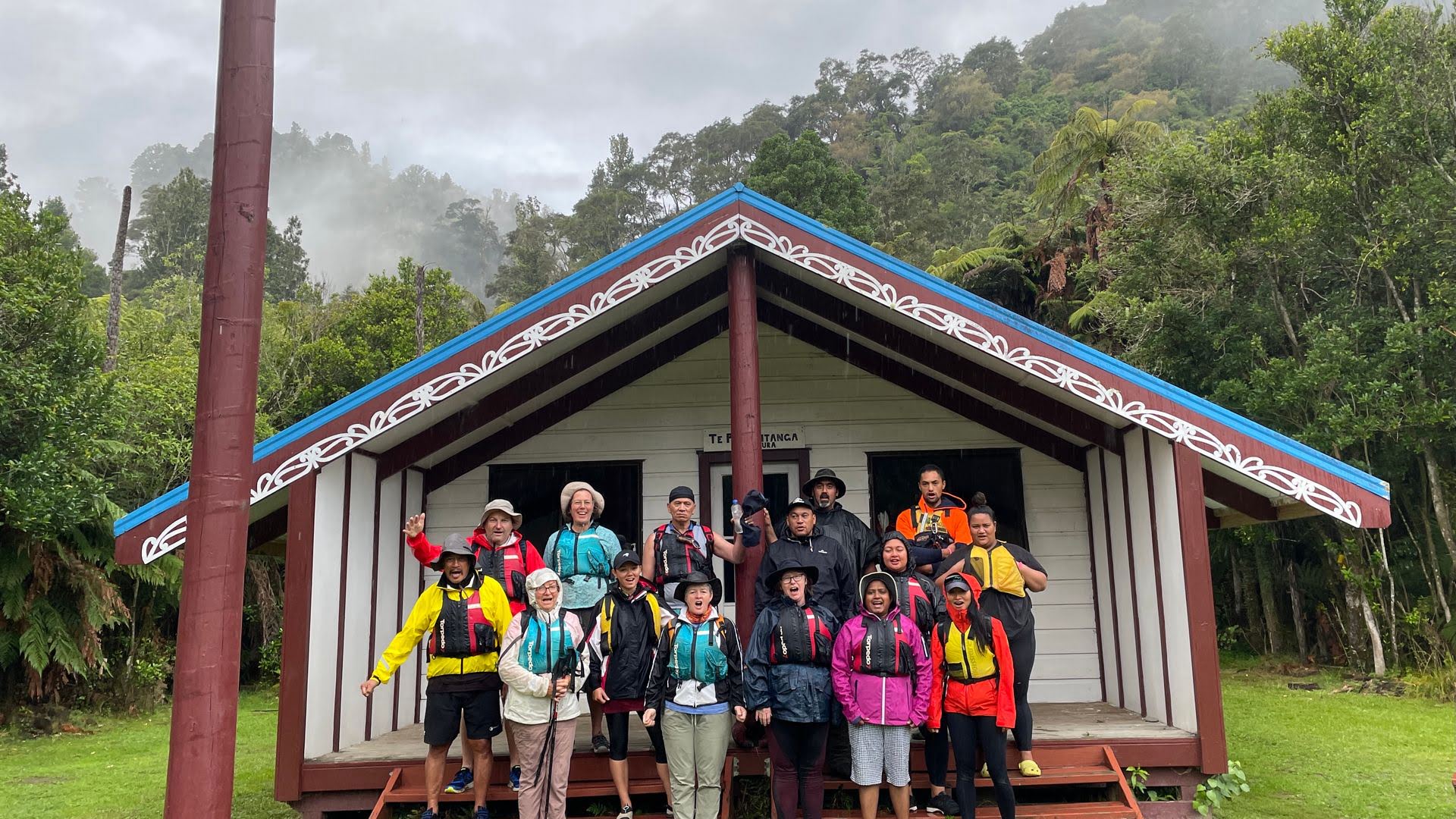 A Group Of Friend On The Whanganui River Outside Of The Tieke Marae - Whanganui River.jpg