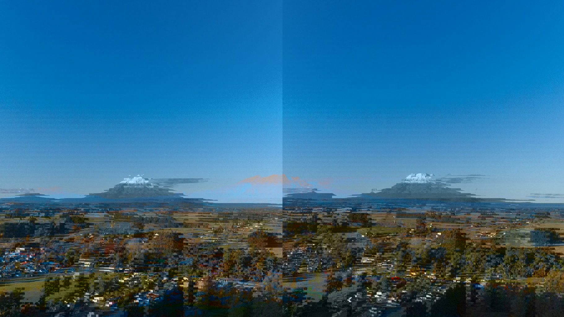 Aerial View Of Raetihi - Visit Ruapehu