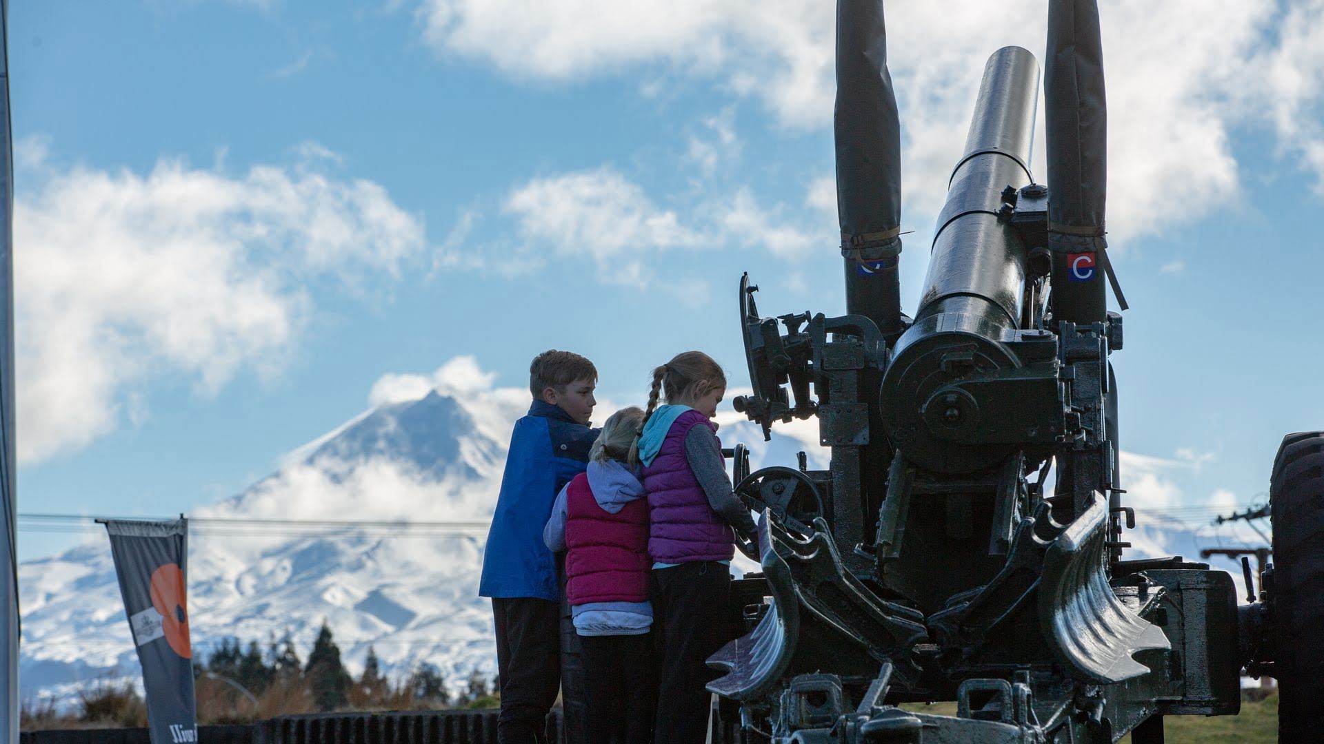 Children climbing on tank at National Army Museum, Waiouru - Visit Ruapehu.jpg