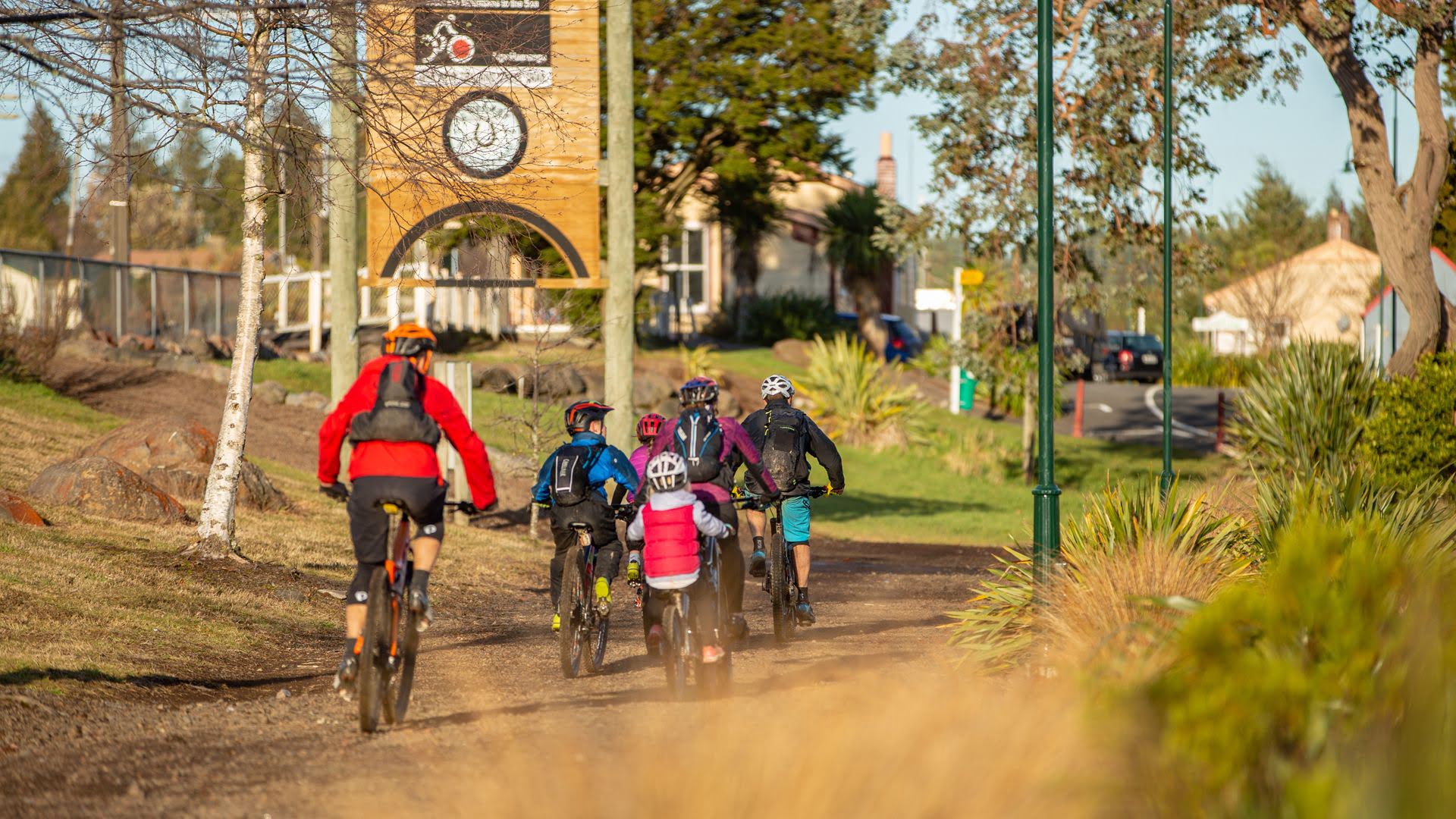 Family cycling at the southern end of the Ohakune Old Coach Road - Visit Ruapehu.jpg