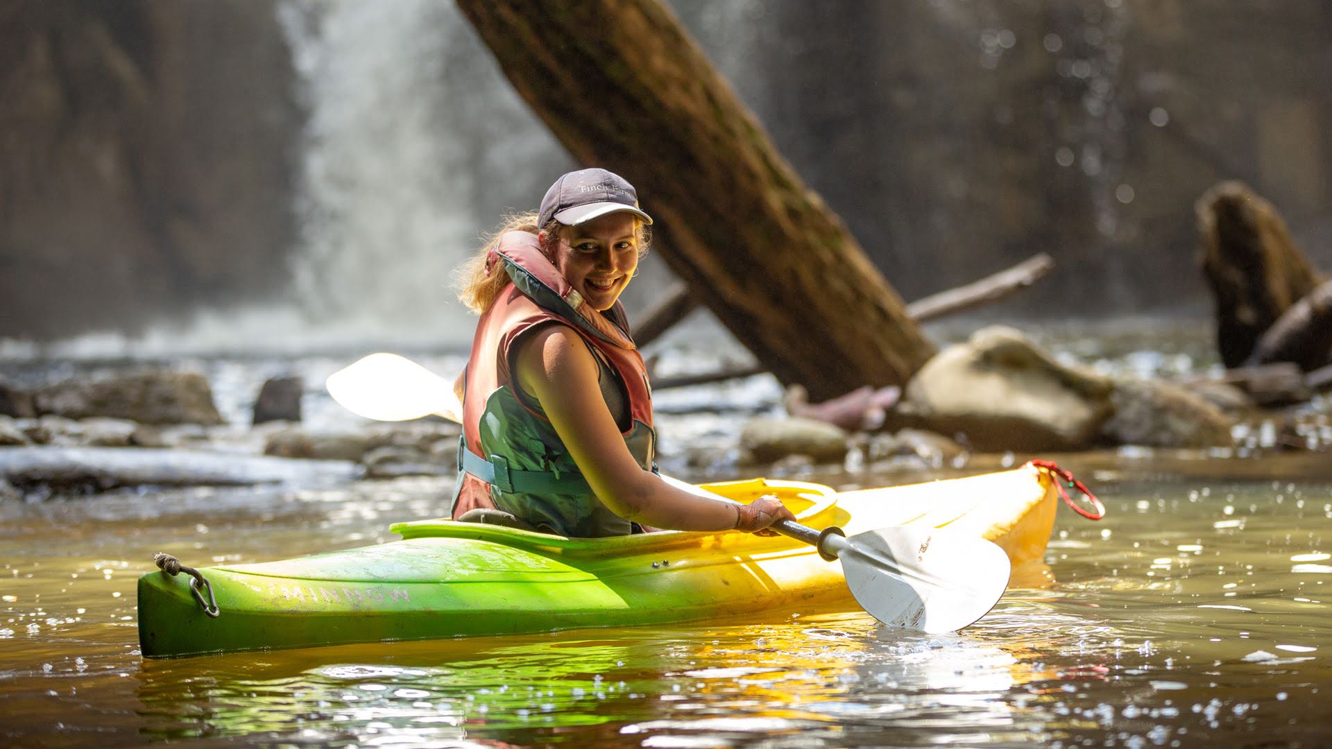 Girl in kayak Whanganui River at Blue Duck Station - Visit Ruapehu.jpg