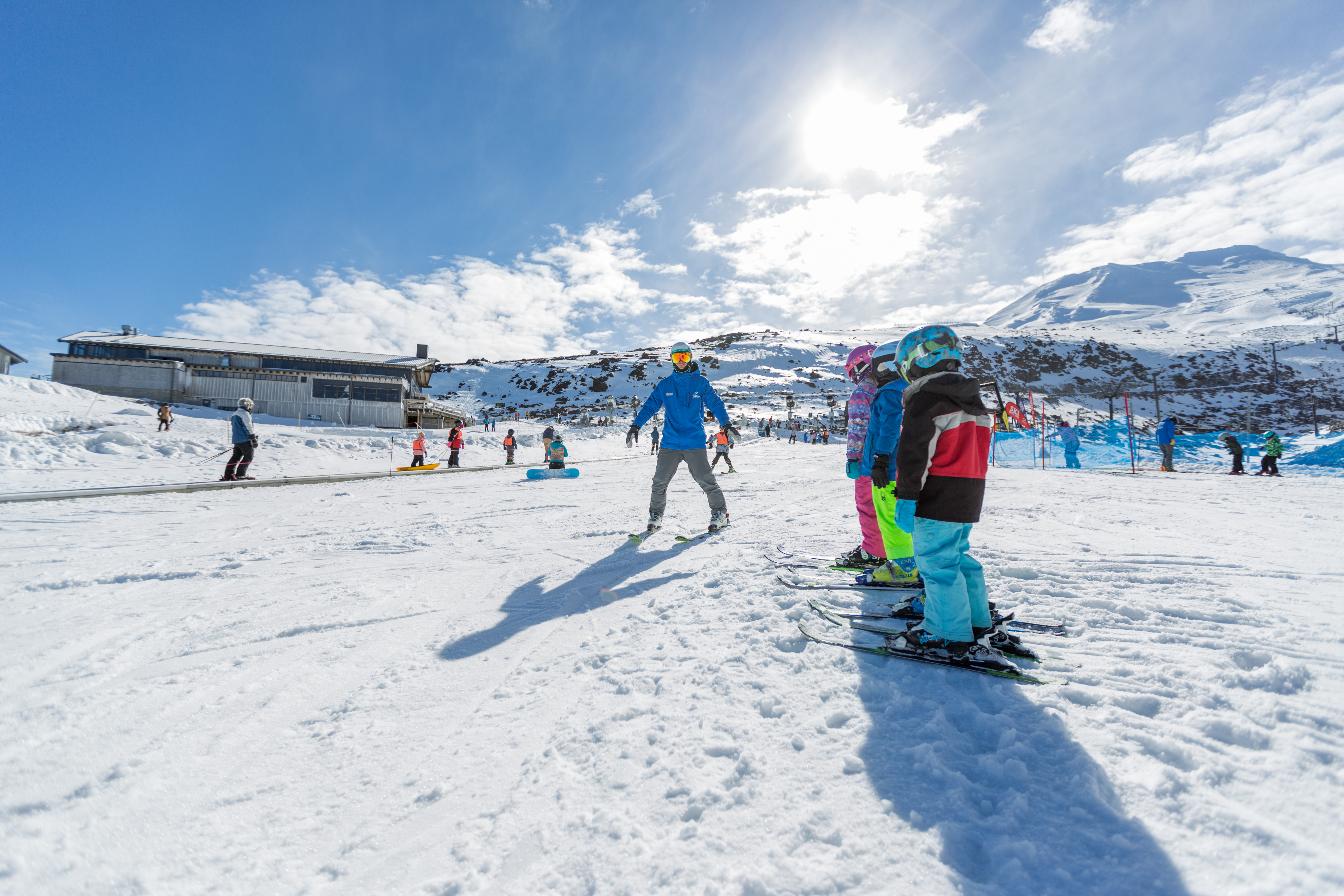 Kids on the Alpine Meadow at Tūroa Ski Area - Visit Ruapehu