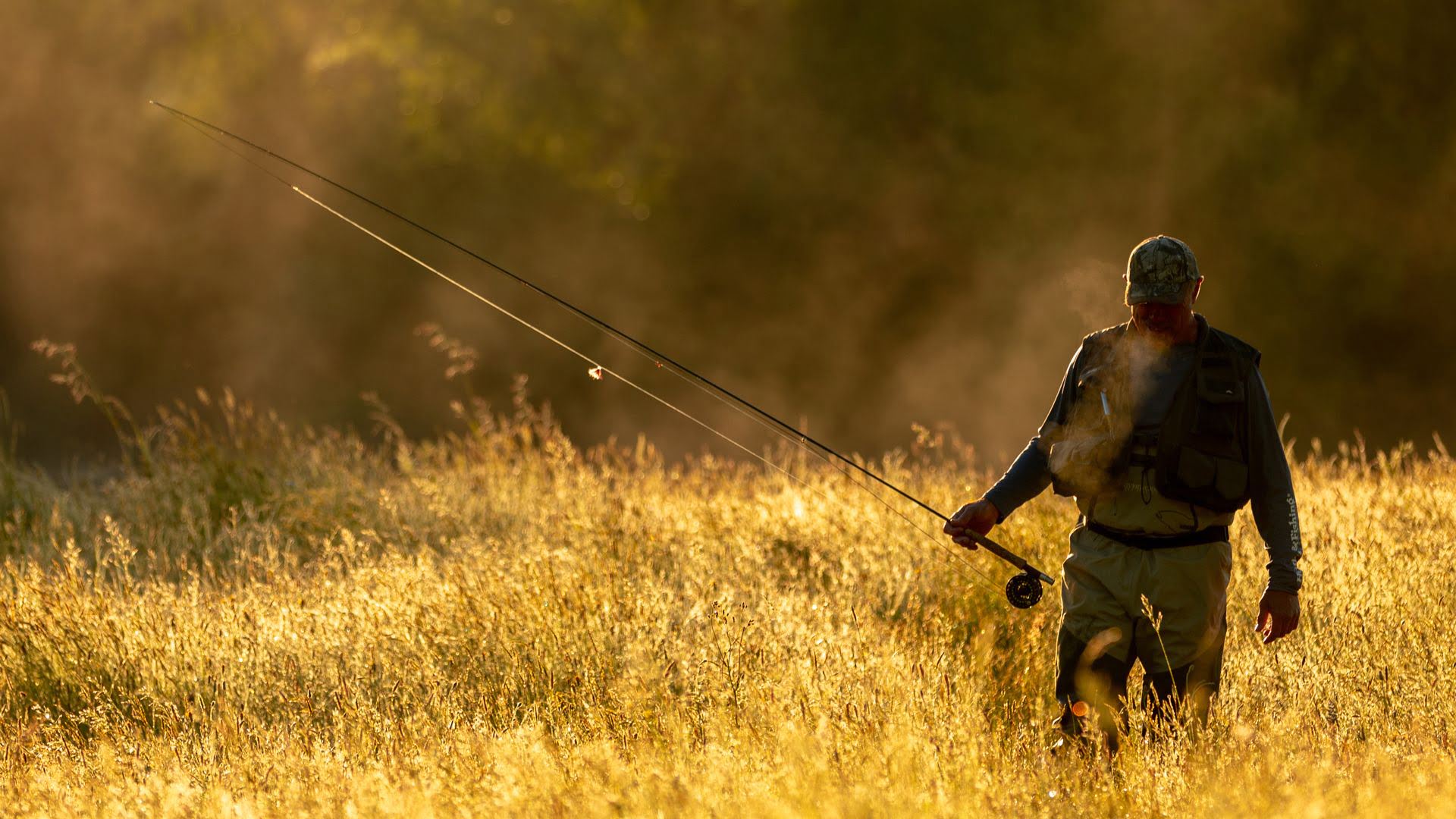 Man early morning fly fishing on river near Taumarunui - Visit Ruapehu.jpg