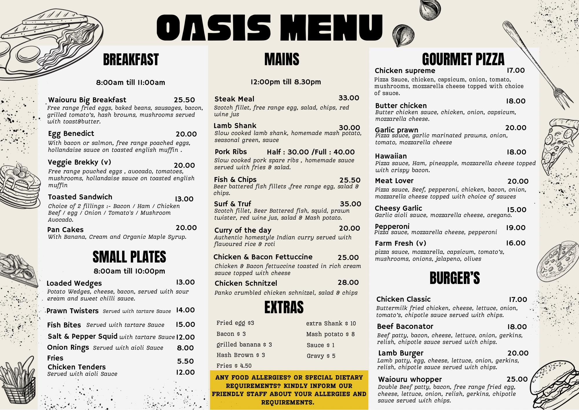 Menu for Oasis Restaurant and Bar 2 - Visit Ruapehu.jpg