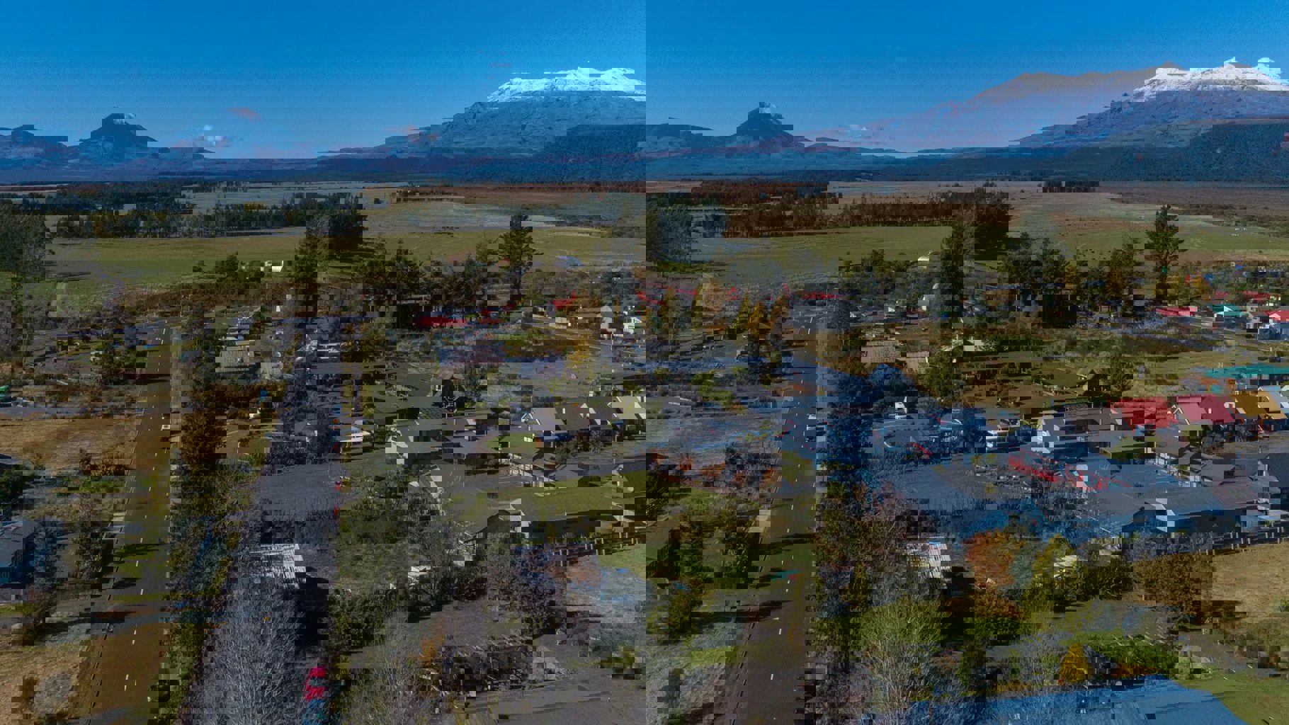 National Park Village From The Air - Visit Ruapehu