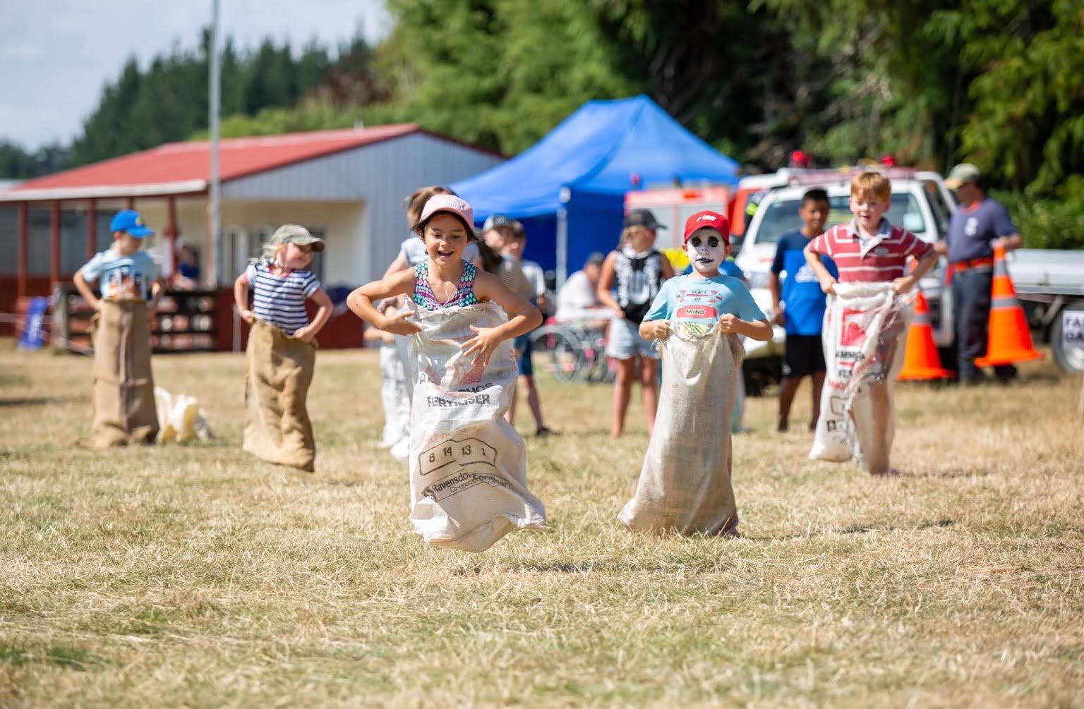 Sack Racing at the Waimarino A&P Show - Visit Ruapehu