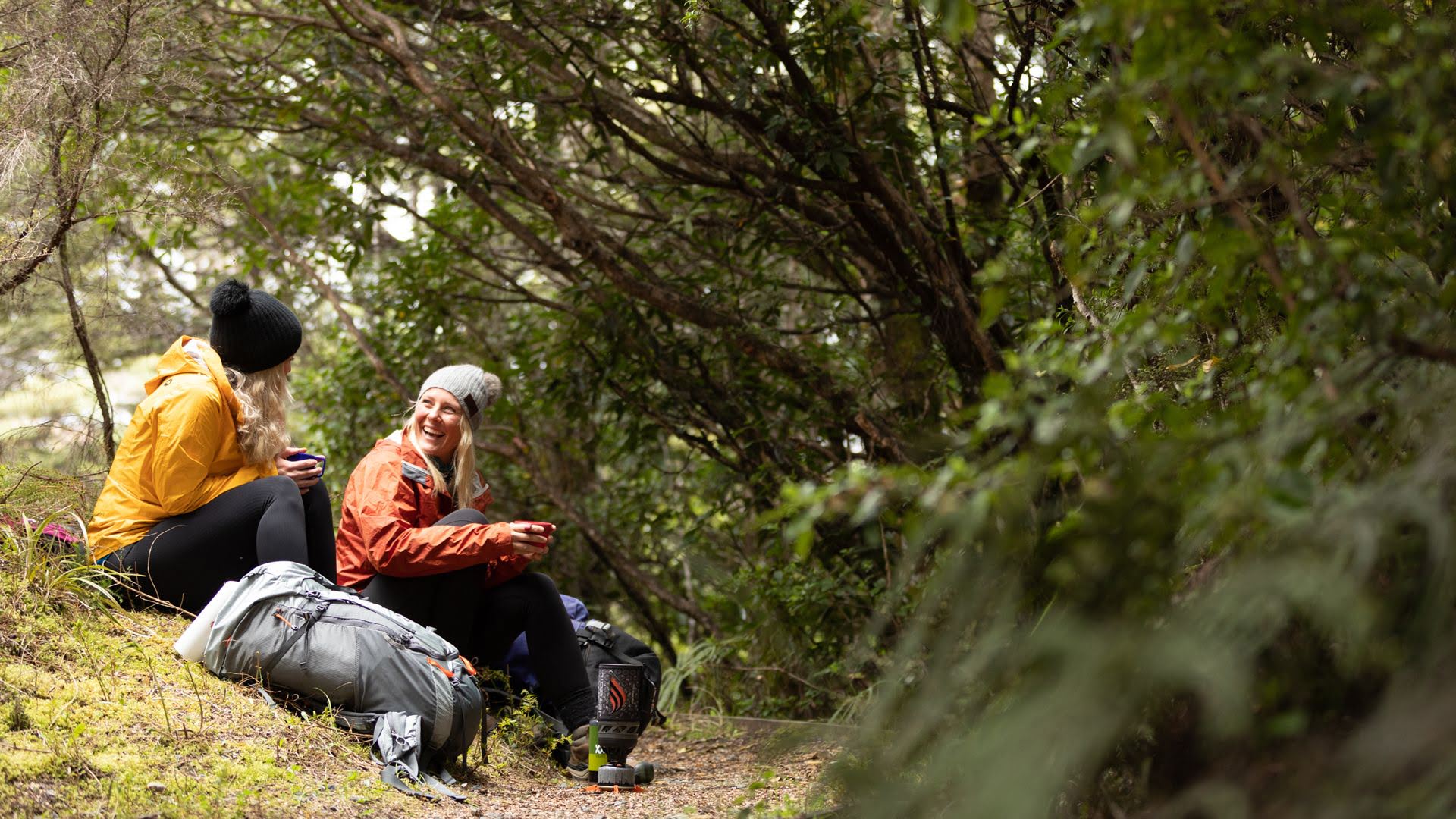 Two girls having a rest on a hike in the Tongariro National Park - Visit Ruapehu.jpg