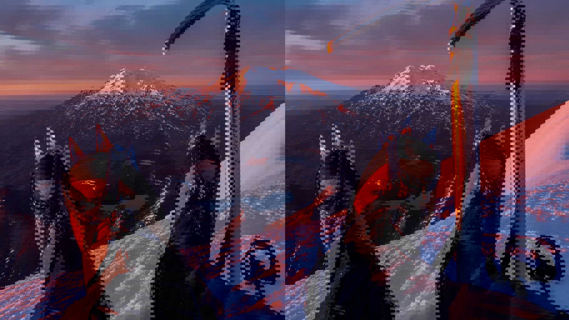 Winter Tongariro Alpine Crossing view of Mt Ruapehu - Visit Ruapehu